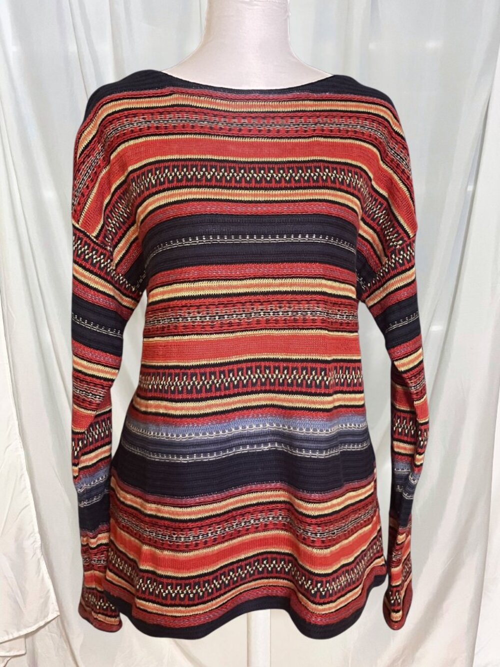 Bold Multicolor Lightweight Spring Sweater | Lauren Ralph Lauren Playful Preppy